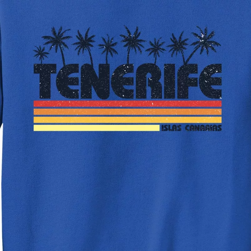 Tenerife Canary Islands Spain Retro Tourism Gift Tall Sweatshirt