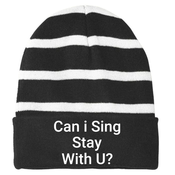 Thekidlaroi Can I Sing Stay With U Charlton Striped Beanie with Solid Band