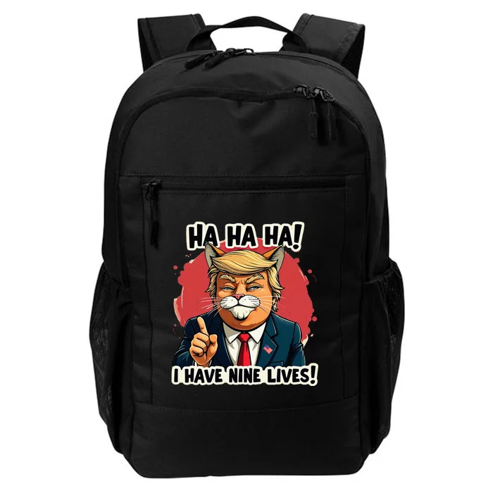 Trump Cat I Have Nine LivesTrump For Halloween 24 Daily Commute Backpack