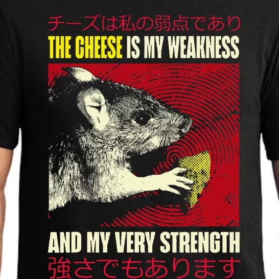 The Cheese Is My Weakness And My Very Strength Rat Japanese Pajama Set