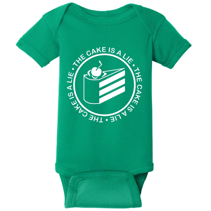 The Cake Is A Lie Portal Baby Bodysuit