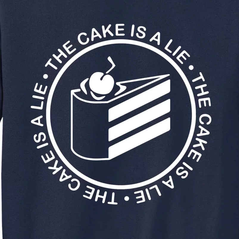 The Cake Is A Lie Portal Tall Sweatshirt