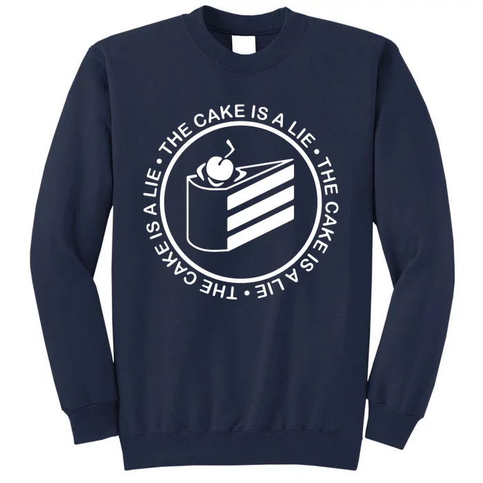 The Cake Is A Lie Portal Tall Sweatshirt