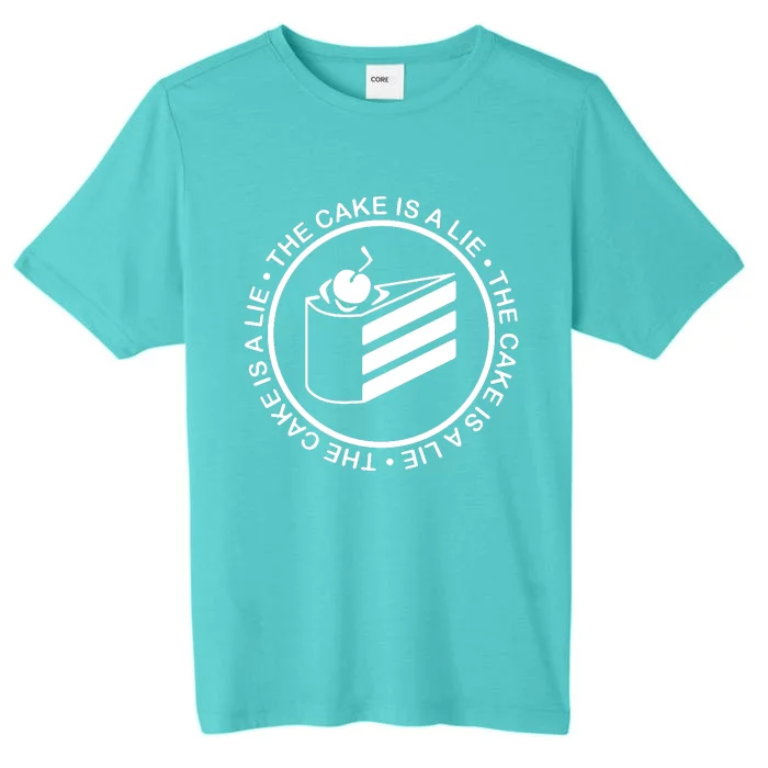 The Cake Is A Lie Portal ChromaSoft Performance T-Shirt