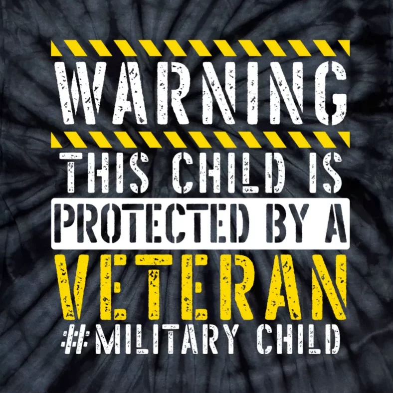 This Child Is Protected By A Veteran Military Child Month Tie-Dye T-Shirt