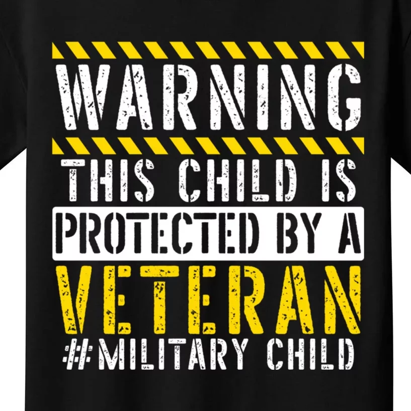 This Child Is Protected By A Veteran Military Child Month Kids T-Shirt