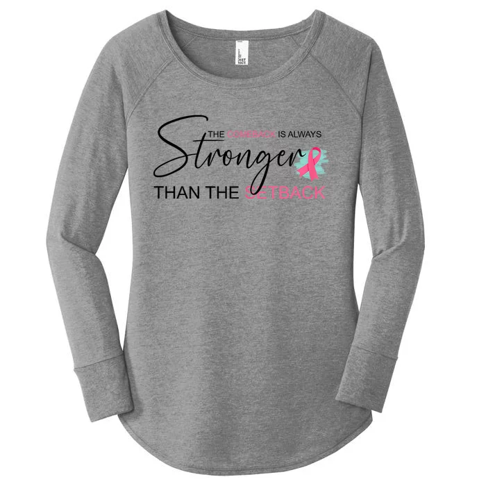 The Comeback Is Always Stronger Than The Setback Women's Perfect Tri Tunic Long Sleeve Shirt