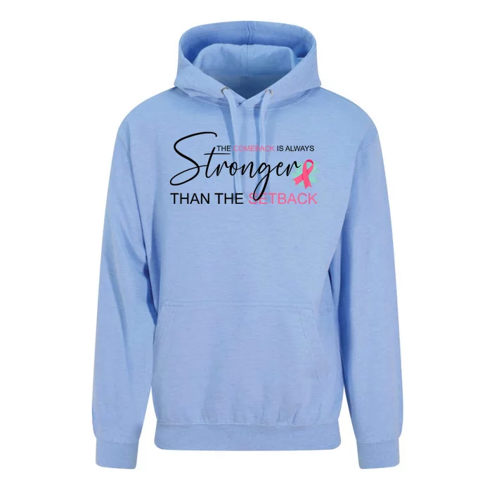 The Comeback Is Always Stronger Than The Setback Unisex Surf Hoodie