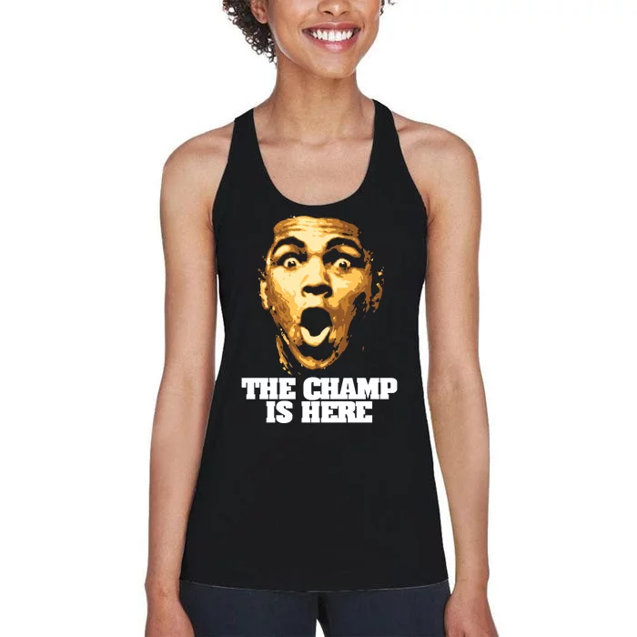 The Champ Is Here Women's Racerback Tank