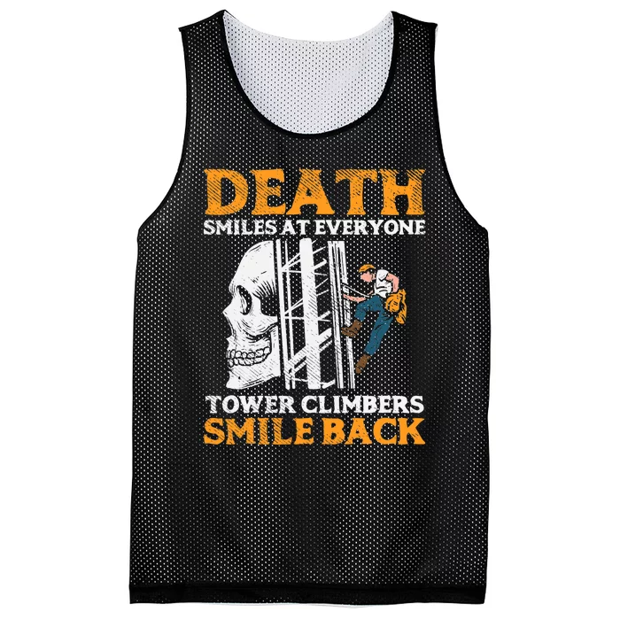 Tower Climber, Industrial Climber Mesh Reversible Basketball Jersey Tank