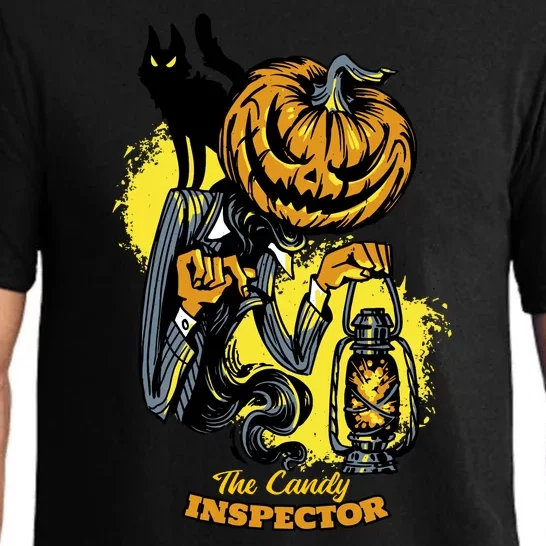 The Candy Inspector Funny Halloween Pajama Set