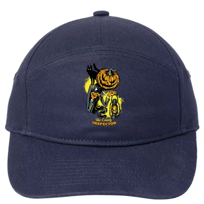 The Candy Inspector Funny Halloween 7-Panel Snapback Hat