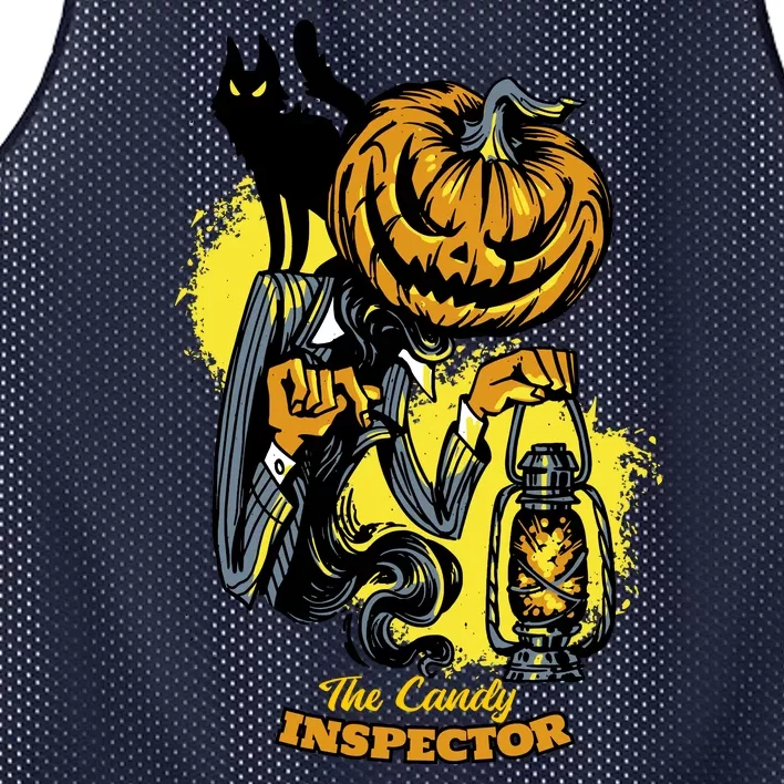 The Candy Inspector Funny Halloween Mesh Reversible Basketball Jersey Tank