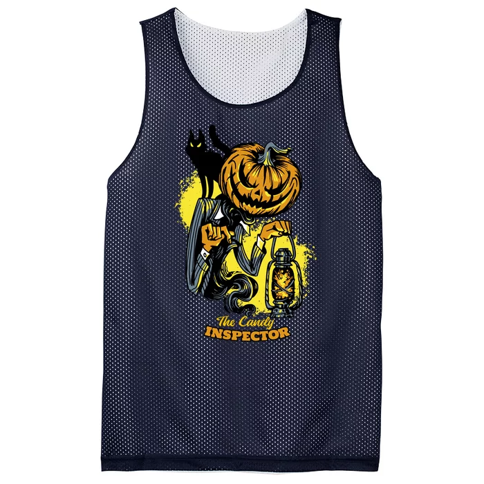 The Candy Inspector Funny Halloween Mesh Reversible Basketball Jersey Tank