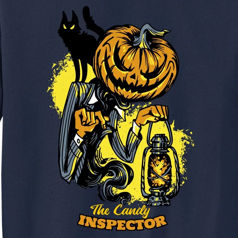 The Candy Inspector Funny Halloween Tall Sweatshirt