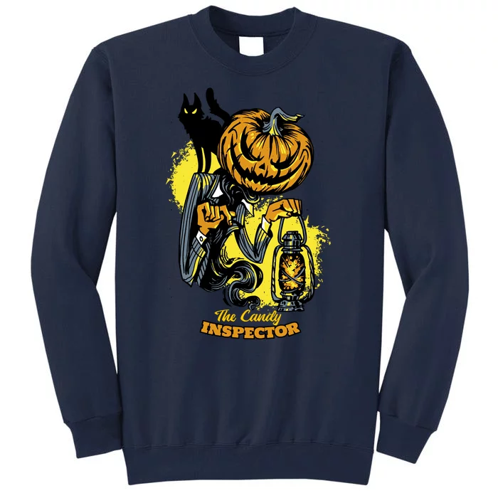 The Candy Inspector Funny Halloween Tall Sweatshirt