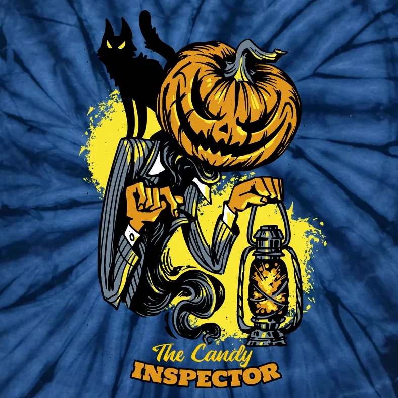 The Candy Inspector Funny Halloween Tie-Dye T-Shirt