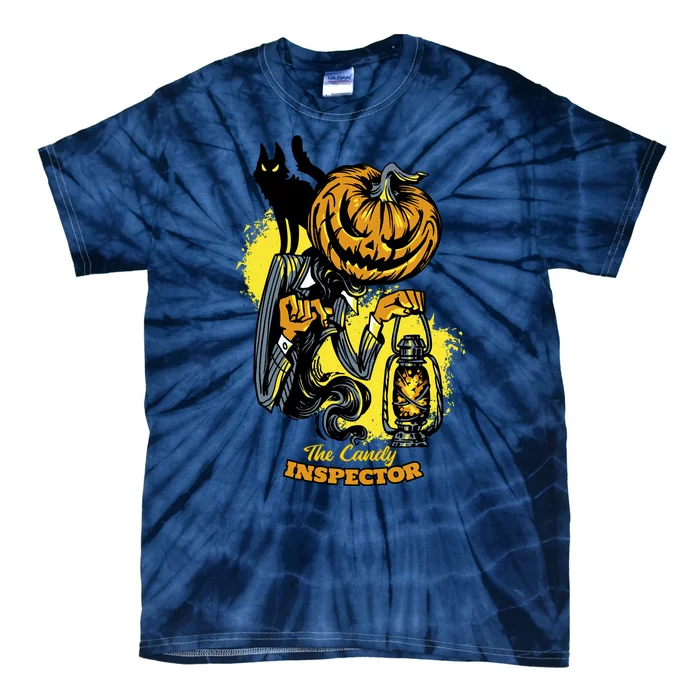 The Candy Inspector Funny Halloween Tie-Dye T-Shirt