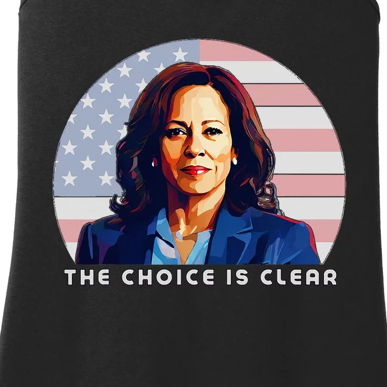 The Choice Is Clear Kamala Harris President 24 Ladies Essential Tank