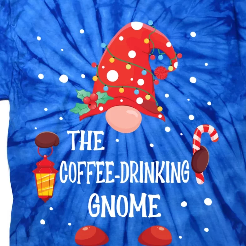 The Coffee Ing Gnome Matching Family Christmas Gift Tie-Dye T-Shirt