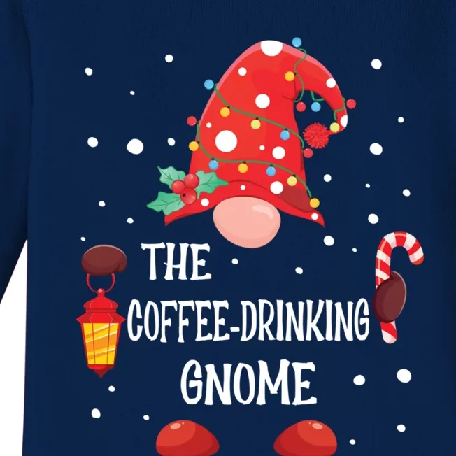 The Coffee Ing Gnome Matching Family Christmas Gift Baby Long Sleeve Bodysuit