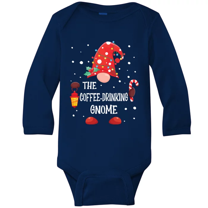 The Coffee Ing Gnome Matching Family Christmas Gift Baby Long Sleeve Bodysuit