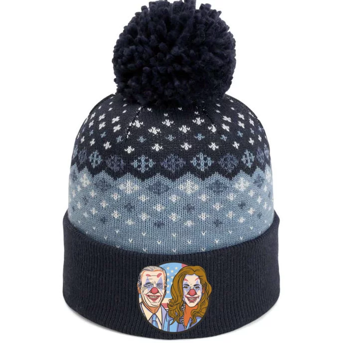 The Clowns Joe Biden Kamala Harris The Baniff Cuffed Pom Beanie