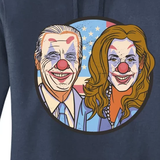 The Clowns Joe Biden Kamala Harris Women's Pullover Hoodie