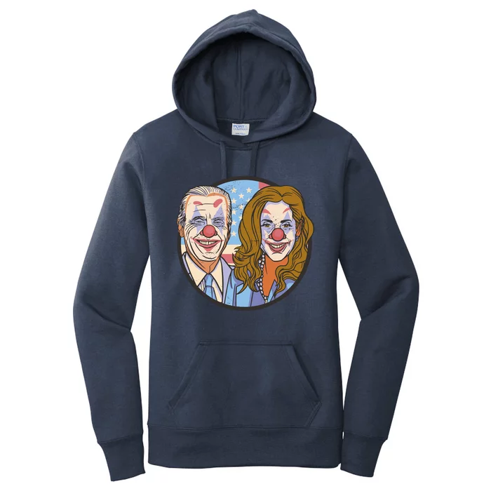 The Clowns Joe Biden Kamala Harris Women's Pullover Hoodie