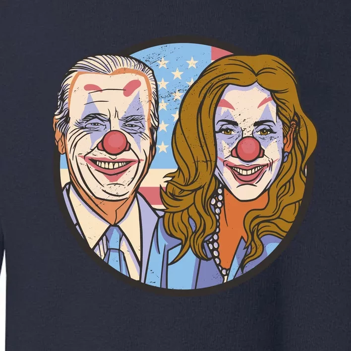 The Clowns Joe Biden Kamala Harris Toddler Sweatshirt