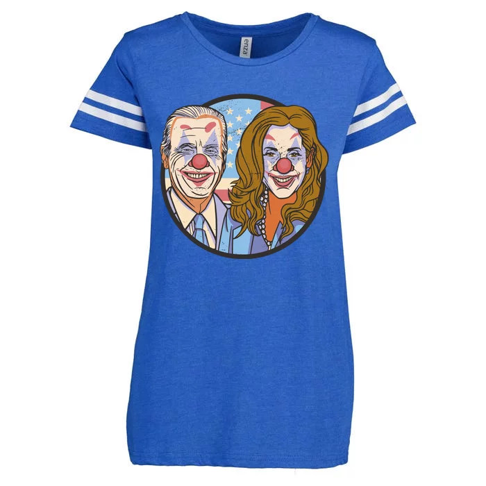 The Clowns Joe Biden Kamala Harris Enza Ladies Jersey Football T-Shirt