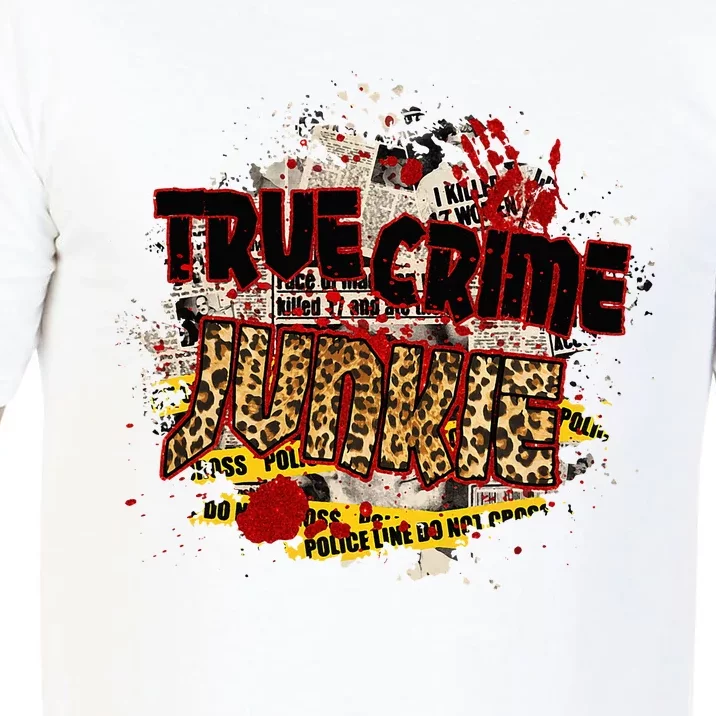 True Crime Junki Leopard Print True Crime Lover Gift Comfort Colors T-Shirt