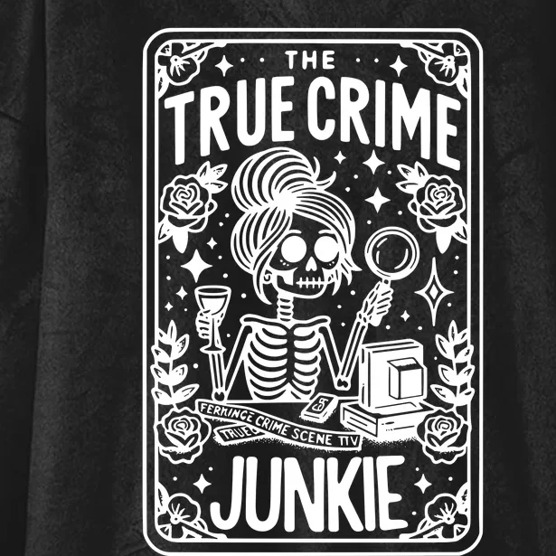 True C.R.I.M.E Junkie Tarot Card Hooded Wearable Blanket