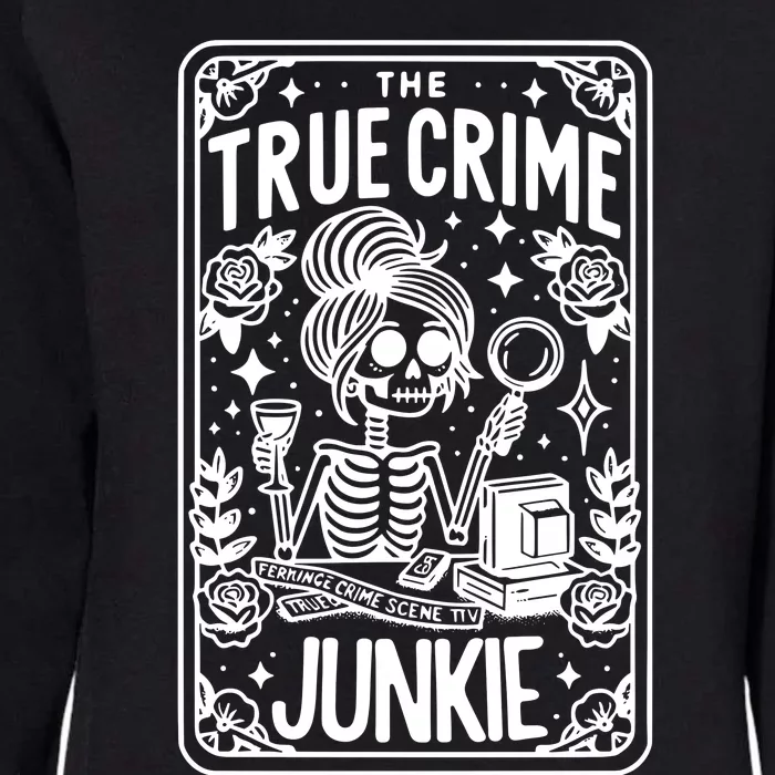 True C.R.I.M.E Junkie Tarot Card Womens California Wash Sweatshirt