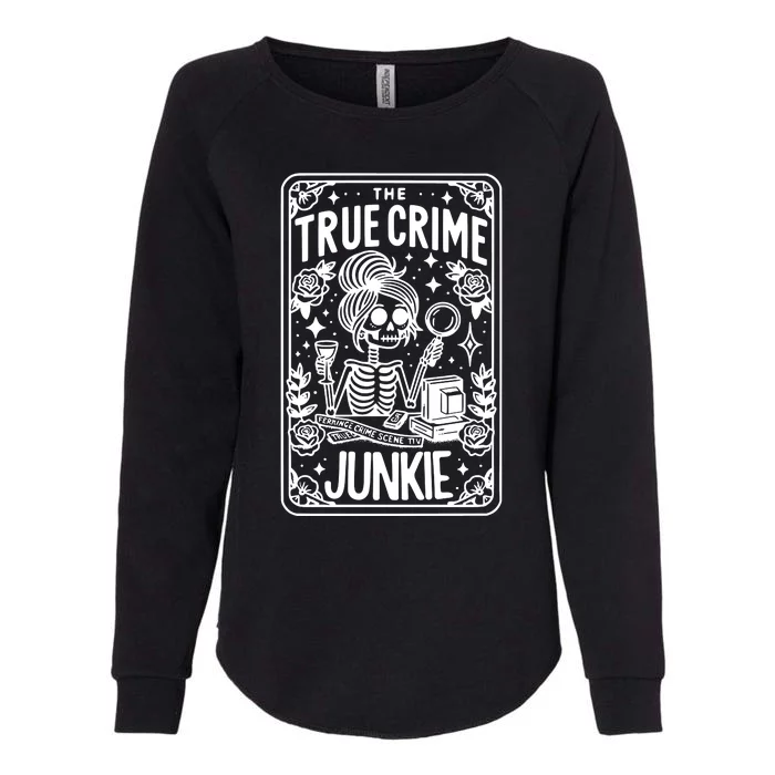 True C.R.I.M.E Junkie Tarot Card Womens California Wash Sweatshirt