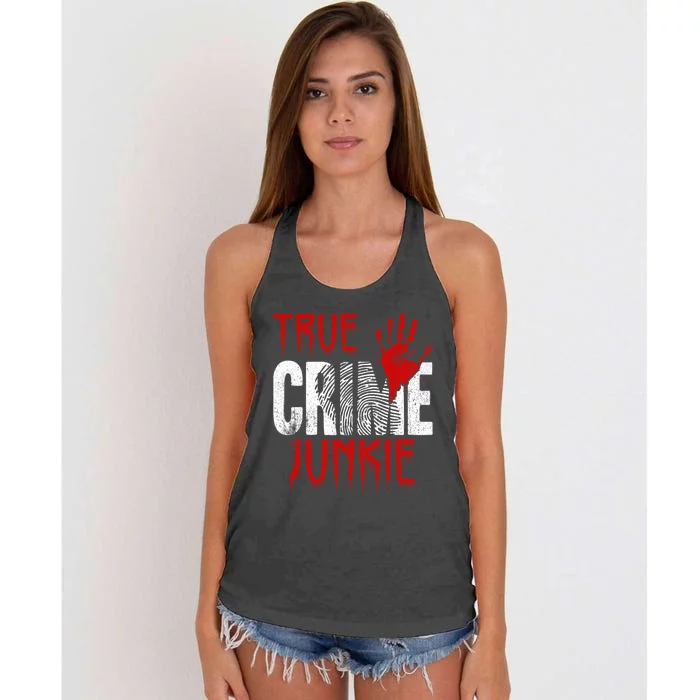 True C.R.I.M.E J.U.N.K.I.E Women's Knotted Racerback Tank