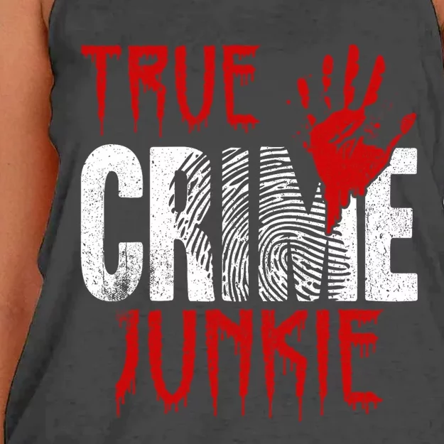 True C.R.I.M.E J.U.N.K.I.E Women's Knotted Racerback Tank