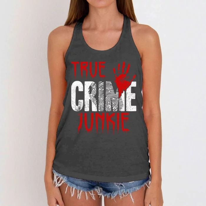 True C.R.I.M.E J.U.N.K.I.E Women's Knotted Racerback Tank