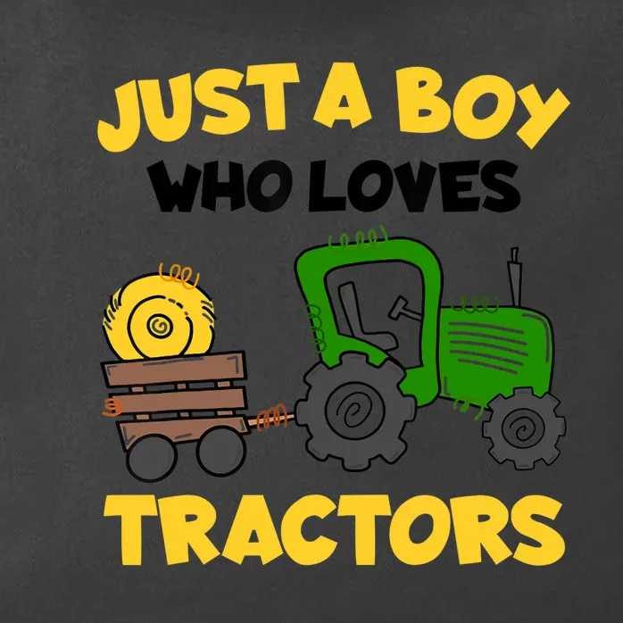 Tractor Costume Just A Boy Who Loves Tractors Zip Tote Bag