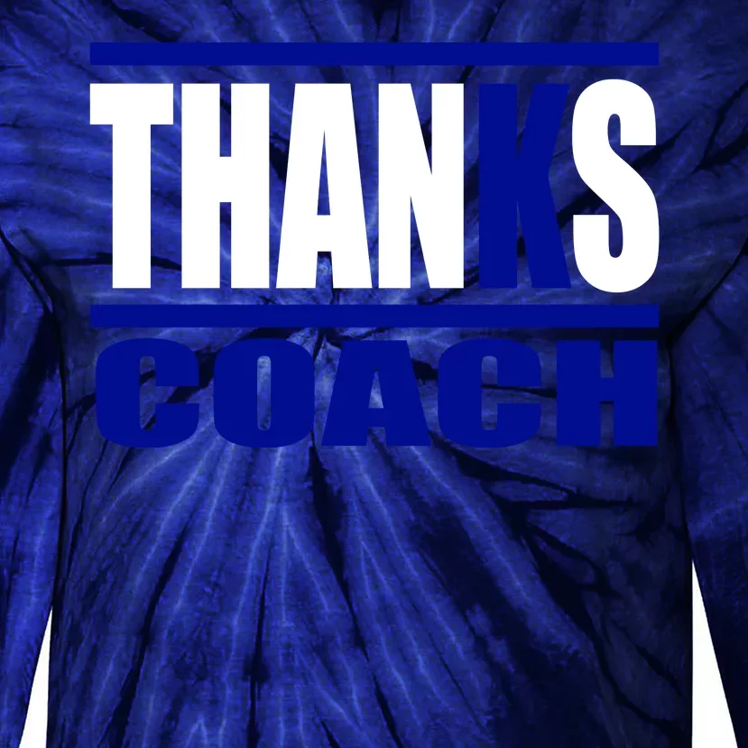 Thanks Coach K Basketball Tie-Dye Long Sleeve Shirt