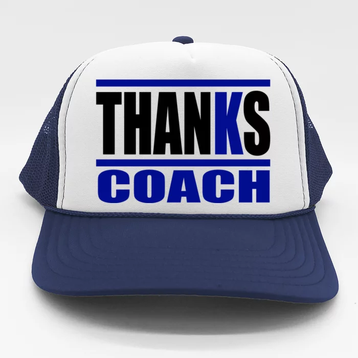 Thanks Coach K Basketball Trucker Hat