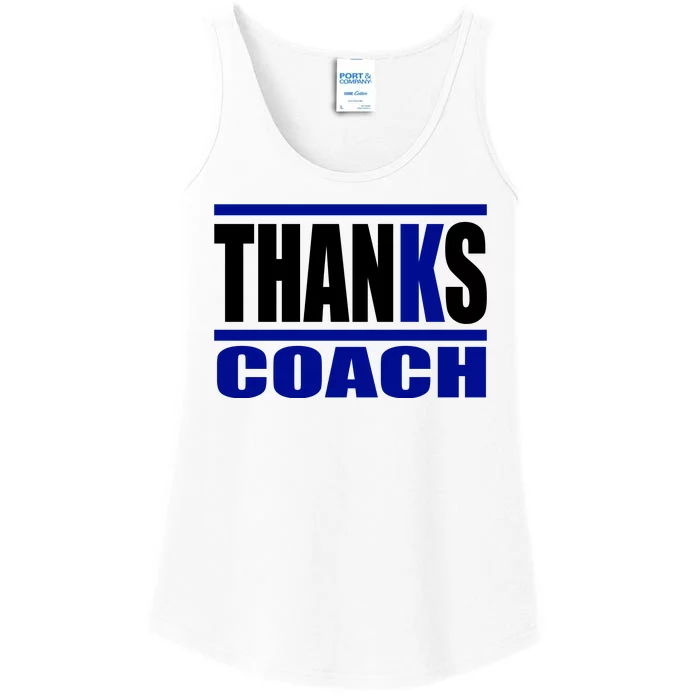 Thanks Coach K Basketball Ladies Essential Tank