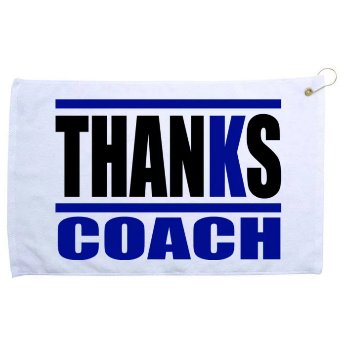 Thanks Coach K Basketball Grommeted Golf Towel