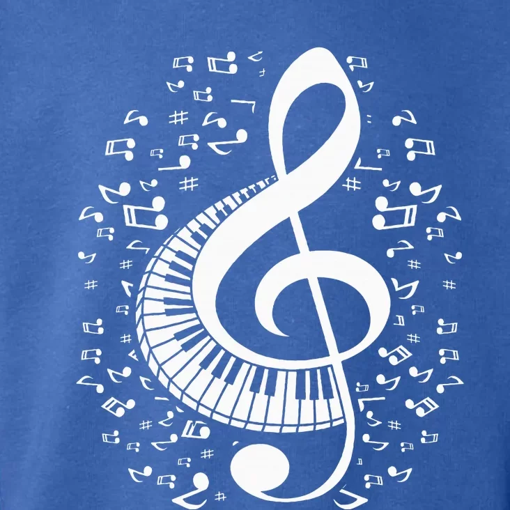 Treble Clef Keyboard Classical Music Notes Pianist Toddler Hoodie