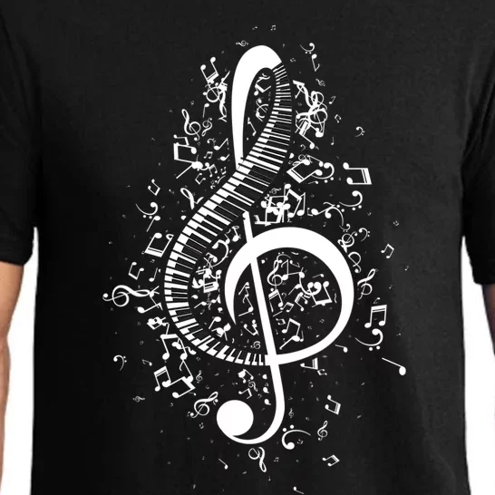 Treble Clef Keys Piano Player Pianist Classical Music Pajama Set