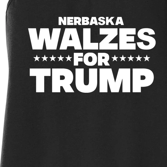 The Charlie Kirk Show Nebraska Walzes For Trump Women's Racerback Tank