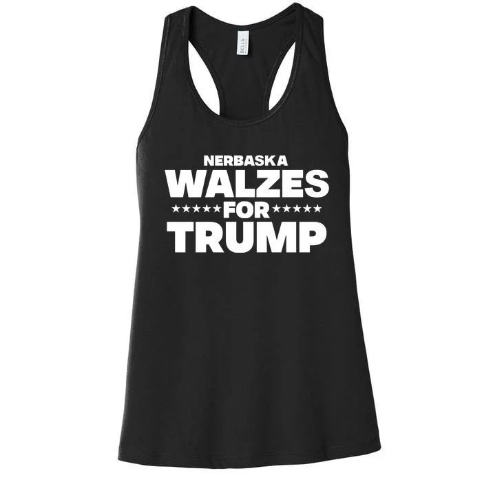 The Charlie Kirk Show Nebraska Walzes For Trump Women's Racerback Tank