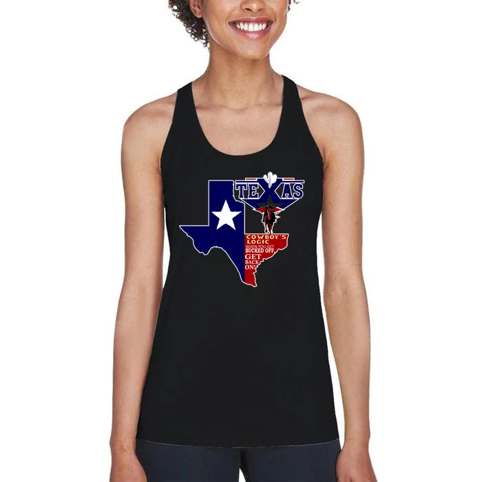 Texas Cowboy Logic Women's Racerback Tank