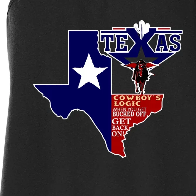 Texas Cowboy Logic Women's Racerback Tank