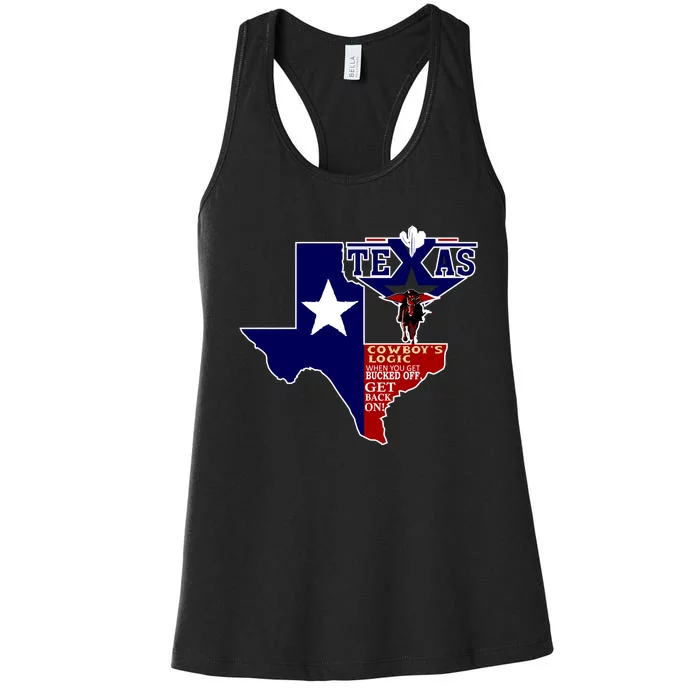 Texas Cowboy Logic Women's Racerback Tank